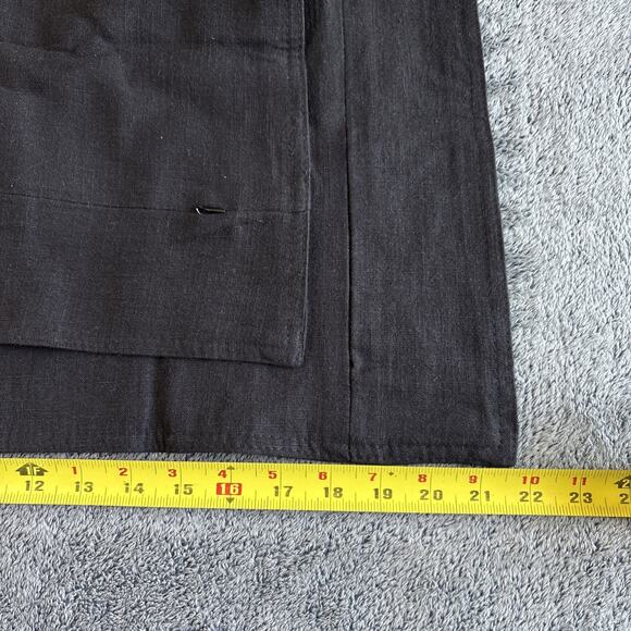 Foindtower Pack of 2 Decorative Black Linen Soild Throw Pillow‎ Covers 22x22 - Picture 4 of 4